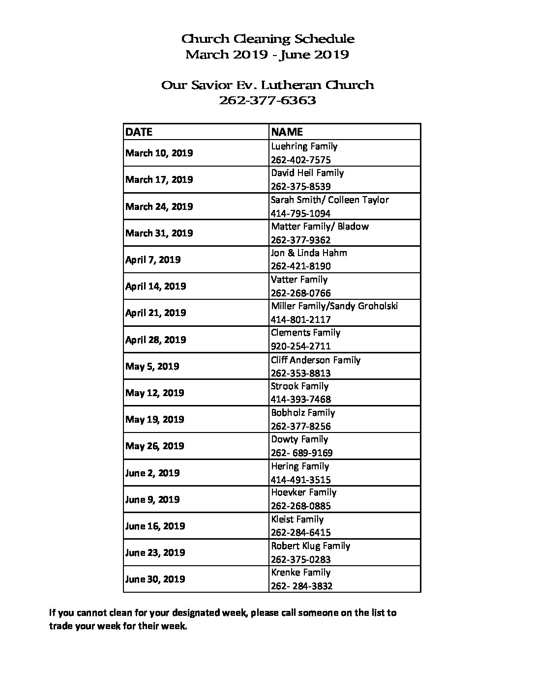 church-cleaning-schedule-march-june-2019-our-savior-lutheran-church-school